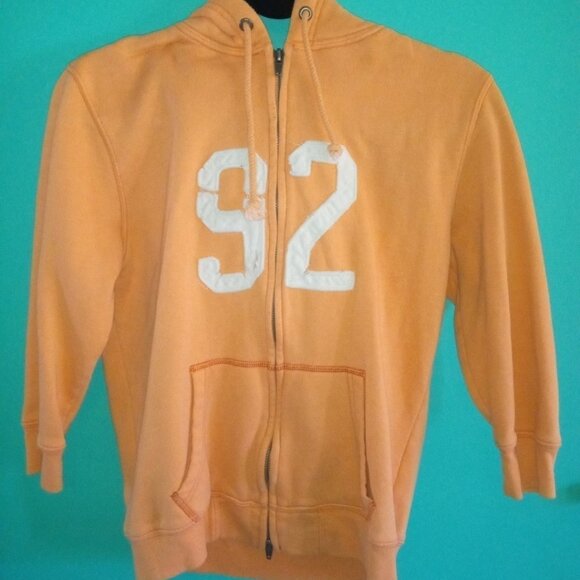Abercrombie & Fitch Sweaters - Abercrombie & Fitch Long Sleeve Orange Hoodie #92 Large Pre-owned / Unworn